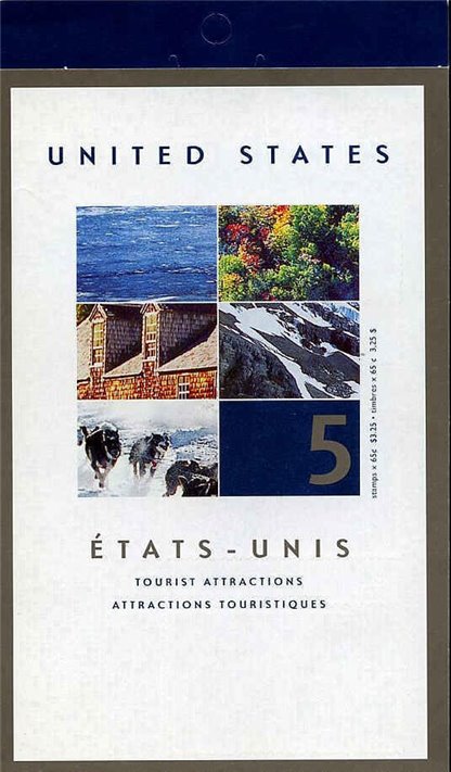 Canada Stamp Booklet - #BK259 - Tourist Attractions (2002) 5 x 65¢ (#1952)