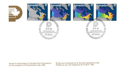 CANADA POST COVER - 1981 - CPC PROCLAMATION DAY  - Image 2