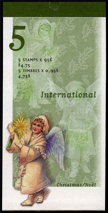 Canada Stamp Booklet - #BK224 Angel with candle (1999) 5 x 95¢