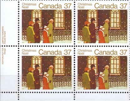 Canada SHEET#1005 - Family going to Church (1983) 37¢