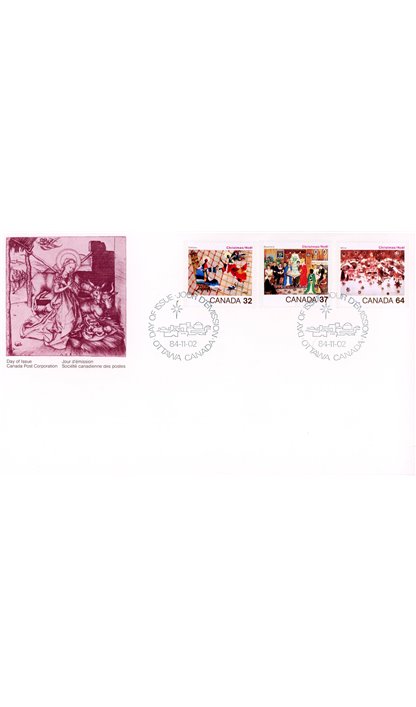 Canada OFDC#1040-42 - Christmas (1984) 1 x 32¢, 1 x 37¢, 1 x 64¢ - Image 2