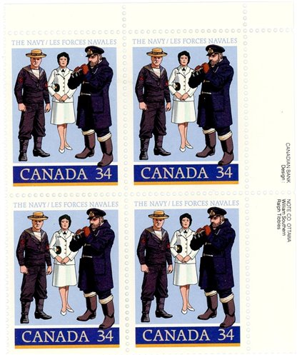 Canada Stamp PB#1075 - Naval Personnel (1985) 34¢ - Image 2