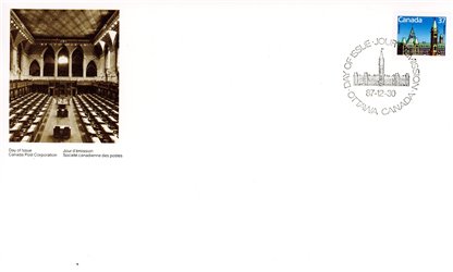 Canada OFDC#1163 - Houses of Parliament (1987) 37¢ - Image 2