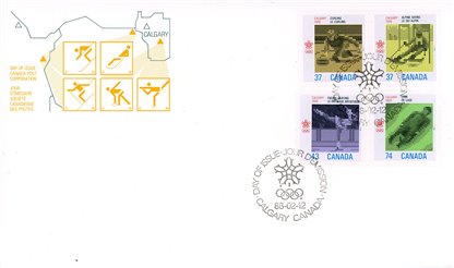 Canada OFDC 1988 --#1195-98