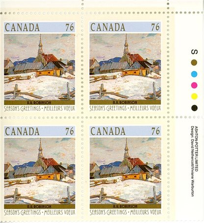 Canada Stamp PB#1258 - Ste. Agnes (near La Malbaie, QC) (1989) 76¢ - Image 2