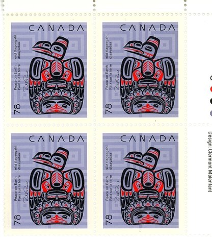 Canada Stamp PB#1296 - Children of the Raven (1990) 78¢ - Image 2