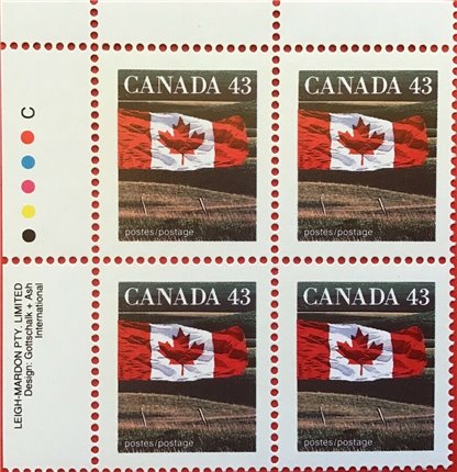 Canada PB#1359 - Flag over Field (1994) 43¢ - Image 2