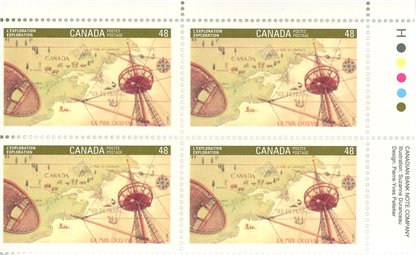 Canada Stamp PB#1406 - Exploration (Cartier) (1992) 48¢ - Image 2