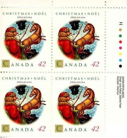 Canada Stamp #1452 - Jouluvana (1992) 42¢ - Image 2