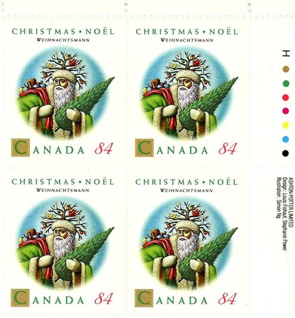 Canada Stamp #1454 - Weihnachtsmann (1992) 84¢ - Image 2