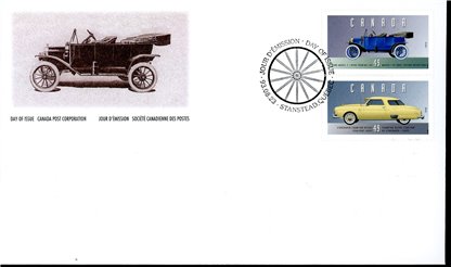 Canada OFDC#1490 - Historic Land Vehicles-1 (1993) 2 x 43¢, 2 x 49¢, 2 x 86¢ - Image 4