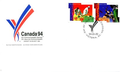 Canada FDC#1518a - XV Commonwealth Games (1994) 2 x 43¢ - Image 2