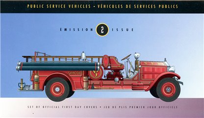 Canada OFDC#1527 - Historic Public Service Vehicles-2 (1994) 2 x 43¢, 2 x 50¢, 2 x 88¢