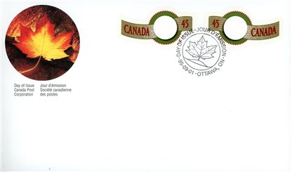 Canada OFDC#1568 - "Quick Stick", Canada on left (1995) 45¢