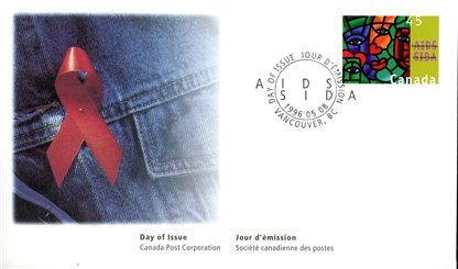 Canada OFDC#1603 - One World, One Hope (1996) 45¢