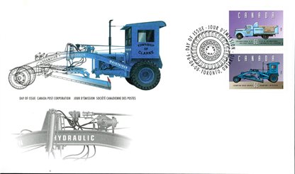 Canada OFDC#1604 - Historic Land Vehicles-4 (1996) 2 x 45¢, 2 x 52¢, 2 x 90¢ - Image 3