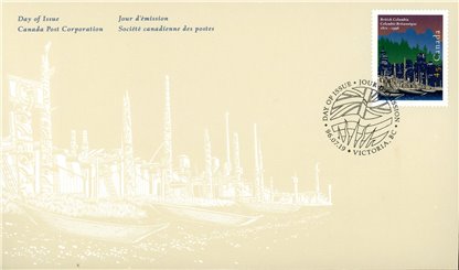 Canada OFDC#1613 - Vancouver skyline (1996) 45¢