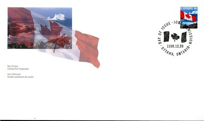 Canada OFDC#1682 - Flag over Iceberg (1998) 46¢