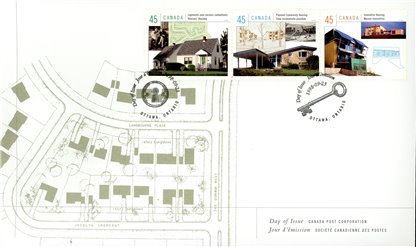 Canada Stamp #1755 - Housing in Canada (1998) 9 x 45¢