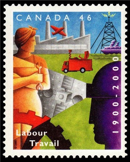 Canada Stamp sheet#1866 - Images of Labour and Industry (2000) 46¢ - Image 2