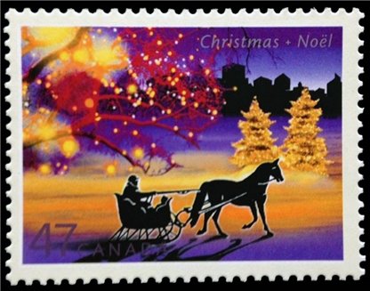 Canada Stamp #1922 - Sleigh Ride in an Urban Landscape (2001) 47¢ - Image 2