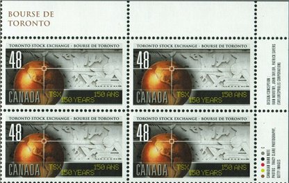 Canada PB#1962 - Collage of images related to TSE (2002) 48¢