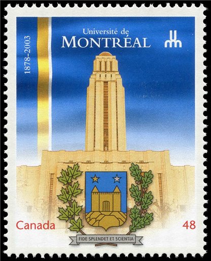 Canada Stamp #1977 - University of Montreal (2003) 48¢