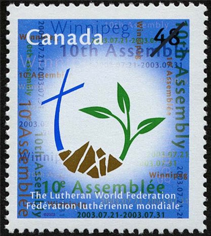 Canada Stamp #1992 - Logo of 10th Assembly of the LWF (2003) 48¢