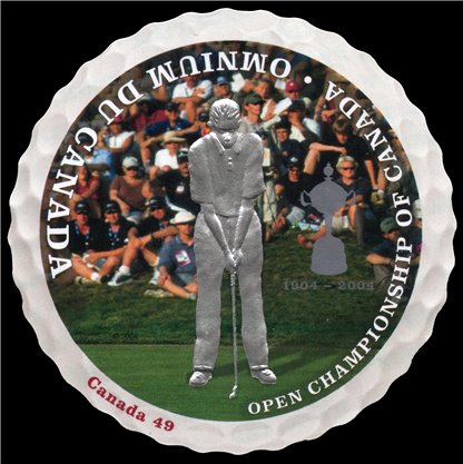 Canada Stamp #2052 - Golfer putting on green (2004) 49¢ - Image 2