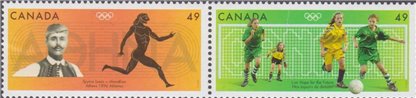 Canada Stamp SHEET#2050a - 2004 Olympic Summer Games (2004) 2 x 49¢ - Image 2