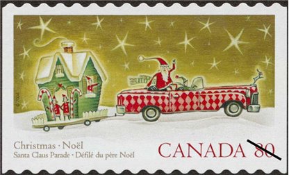 Canada Stamp #2070i - Santa in a Cadillac (2004) 80¢ - Image 2