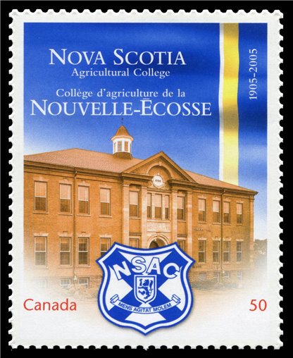 Canada Stamp #2089i - Nova Scotia Agricultural College (2005) 50¢