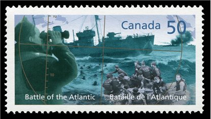 Canada Stamp #2107 - Corvette in submarine scope (2005) 50¢ - Image 2