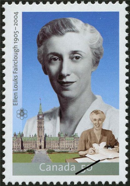 Canada Stamp SHEET#2112 - Ellen Fairclough (2005) 50¢ - Image 2