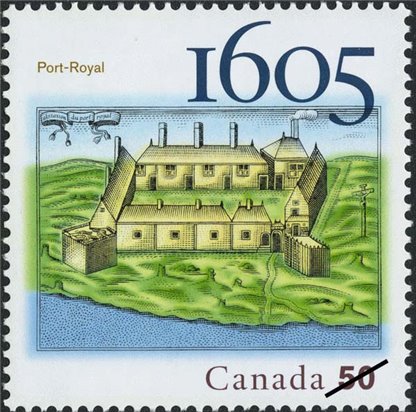 Canada Stamp SHEET#2115 - Samuel de Champlain's drawing of settlement (2005) 50¢ W/2115i - Image 2