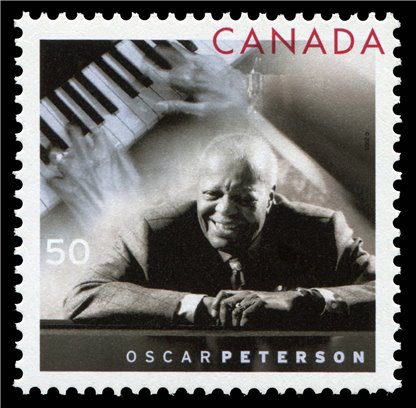 Canada Stamp SHEET#2118 - Oscar Peterson (1925-2007) and keyboard (2005) 50¢ - Image 2