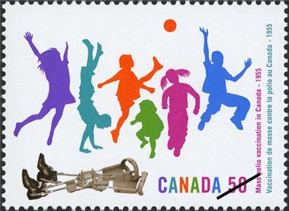 Canada Stamp SHEET#2120 - Children playing; discarded leg braces (2005) 50¢ - Image 2