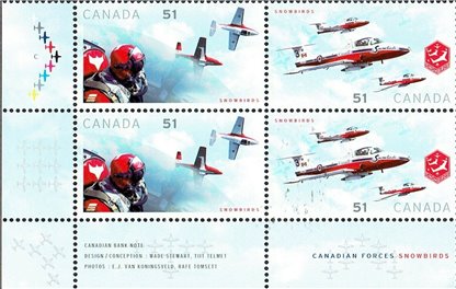 Canada PB#2159a - Canadian Forces Snowbirds (2006) 2 x 51¢ - Image 2