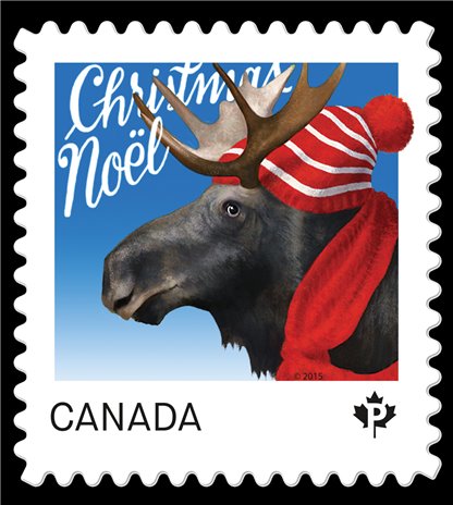 Canada Stamp #2881i - Moose (2015) P (85¢)