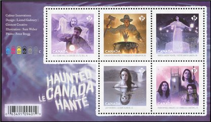 Canada Stamp #2935 - Haunted Canada - 3 (2016) 5 x P (85¢) - Image 2