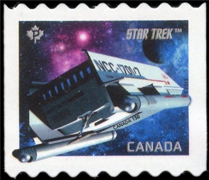 Canada Stamp #2985i - Galileo Shuttle (NCC-1701/7) (2017) P (85¢) - Image 2