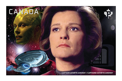 Canada Stamp #2989i - (Star Trek) Captain Kathryn Janeway vs. the Borg Queen (2017) - Image 2