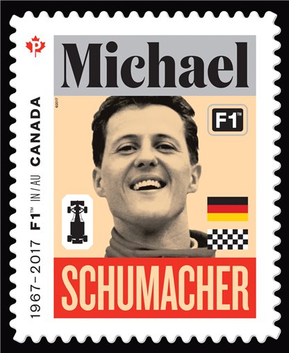 Canada Stamp # 2996i - Michael Schumacher - Formula 1 (2017) - Image 2