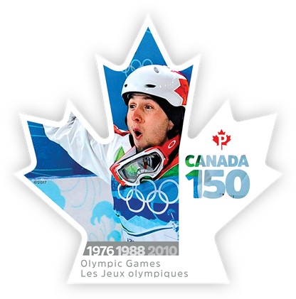 Canada Stamp #3008i - 1976,1988, 2010: Olympic Games (2017) P (85¢) Die cut to shape from Quarterly Pack