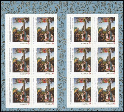 Canada Stamp #(BK681) 3046a - The Adoration of the Shepherds (2017) 12 x P (85¢) - Image 3