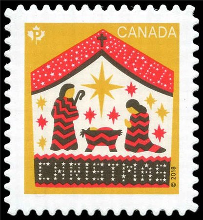 Canada Stamp #3133i - Nativity scene (2018) P (85¢)