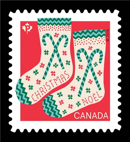 Canada Stamp #3134 - Socks (2018) P (85¢) - Image 2