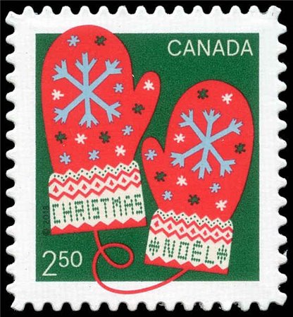 Canada Stamp #3136i - Mittens (2018) $2.50