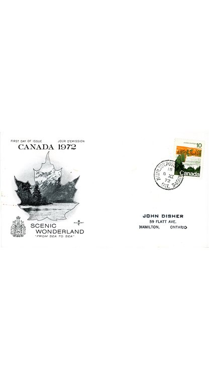 Canada ROSECRAFT FDC#594 - Forest (1972) 10¢ - Image 2