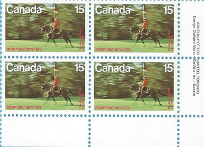 Canada PB#614 - R.C.M.P. Musical Ride (1973) 15¢